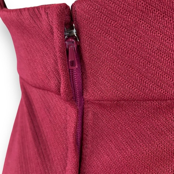 1960s custom made A-line halter maroon hippie dress with matching cropped jacket - Picture 6 of 16